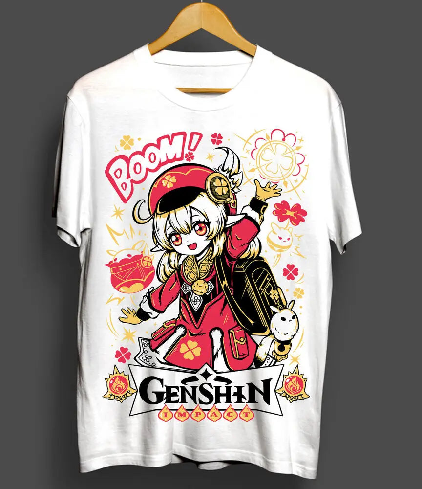 Genshin Impact T-Shirt,genshin impact,zhongli,Hu Tao,Anime,Manga,All Size