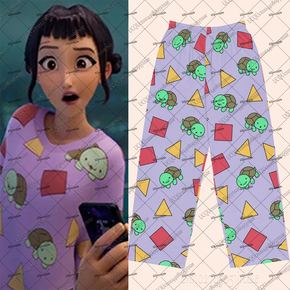 KPop Demon Hunters Zoeyh Same Style Choo Pajamas Pants Hot Sale KPop Demon Hunters Long Pants For Men Women's Pajamas Trousers