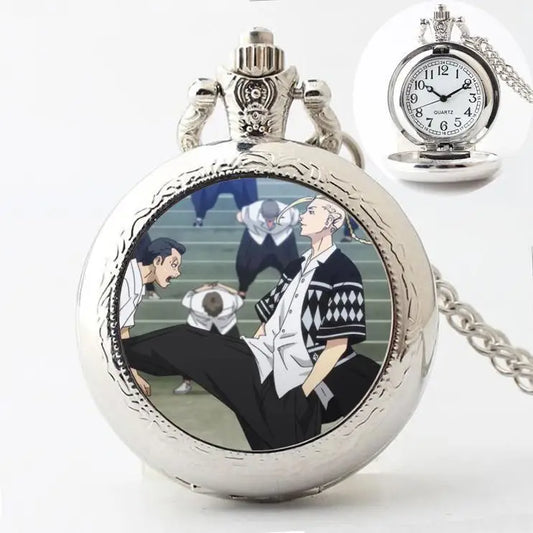Tokyo Revengers: Manjiro Sano Ryuguji Ken Movie Peripherals Cartoon Pocket Watch Personality Vintage Hanging Chain Holiday Gifts