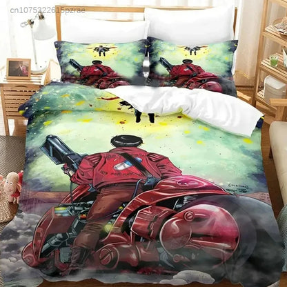 Akira: Bedding Set Double Twin King Duvet Cover Comforter Pillowcase Boys Girls Adults Bedroom