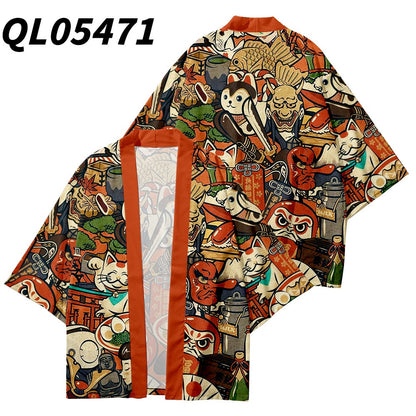 I.L.F.A.: Japanese Streetwear Harajuku Beach Yukata Top