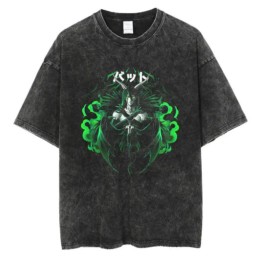 Bleach:Hot BANDAI  Short Sleeve Realm · World Kurosaki Ichigo Gengmu Sword Eight Reaper Anime Printed Peripheral T-shirt T-shirt