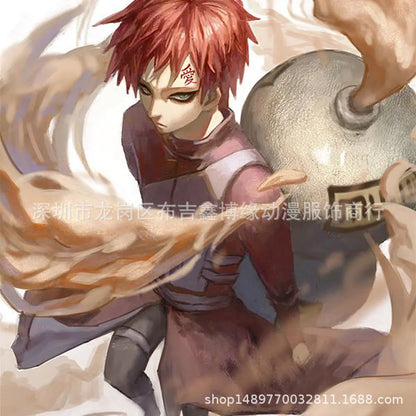 Anime Cosplay Kazekage Sabaku No Gaara Clothing For Man Halloween Costumes For Woman Wig Bag Carnival Performance