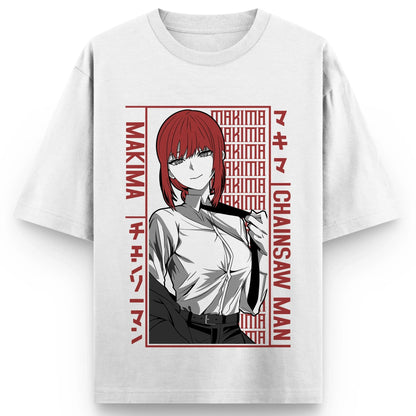 Chainsaw Man: Makima Graphic Print Cotton T Shirts for Men Women 2025 Summer Anime Streetwear Short Sleeve Tees Casual T-shirt