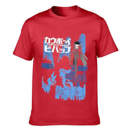 Cowboy Bebop : New Fashion Top Tees Spike Anime Opening Credits Officially Printed heavyweight Sweatshirt Licensed Adult T-Shirt