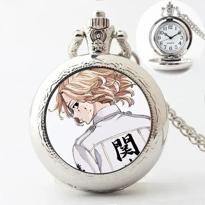 Tokyo Revengers: Manjiro Sano Ryuguji Ken Movie Peripherals Cartoon Pocket Watch Personality Vintage Hanging Chain Holiday Gifts