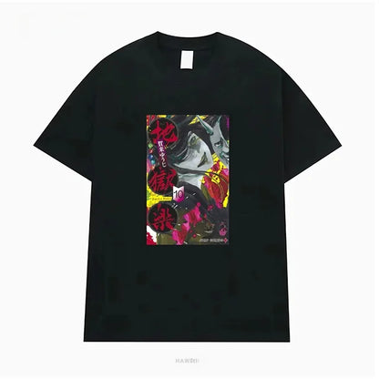 Hell's Paradise: Jigokuraku Short Sleeve T-Shirt Anime Cartoon Print Breathable Cotton Youth Fashion Summer Wear