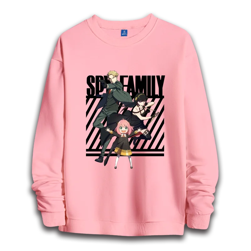 Spy x Family: anime sweatshirts  women's round neck top couple round neck hoodie couple loose casual fashion