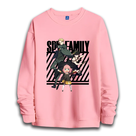 Spy x Family: anime sweatshirts  women's round neck top couple round neck hoodie couple loose casual fashion