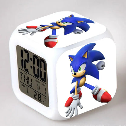 Sonic the Hedgehog: Alarm Clock Creative 8x8x8cm LED Cube with Light Display Time Week Month