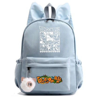 Dragon Ball: Backpack for Rucksack Rabbit Ears Casual School Bag Lunch Bag Birthday Gift Women Mochilas