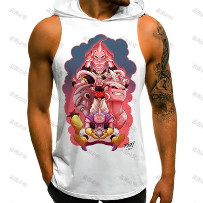 Dragon Ball Z: Bodybuilding Man Fashion Sleeveless Vests Super Saiyan Goku Men's Clothes Tops