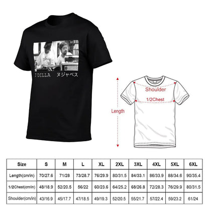 Dilla x Nujabes: T-Shirt Large Size Loose Casual Tee - Samurai Champloo