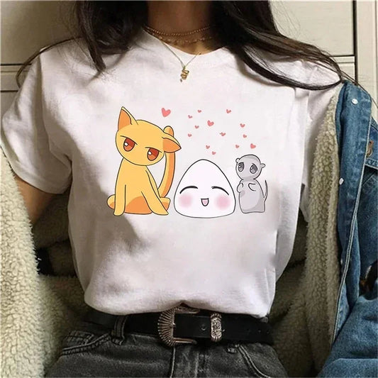 Fruits Basket: Funny Anime  Manga Cartoon Printing Summer Women T-shirts Tee Shirt Femme Casual Short Sleeve Round Neck Tops