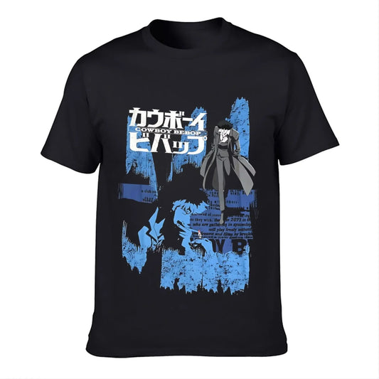 Cowboy Bebop : New Fashion Top Tees Spike Anime Opening Credits Officially Printed heavyweight Sweatshirt Licensed Adult T-Shirt