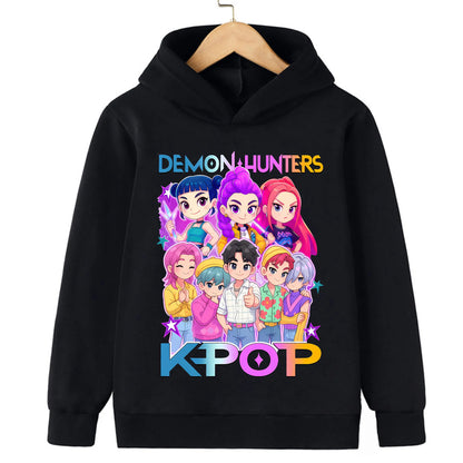 KPop Demon Hunters : Toddler Girl Clothes Demon Hunters Fashion Hoodie Clothes Child Girl Movie New Sweatshirts Casual Tops