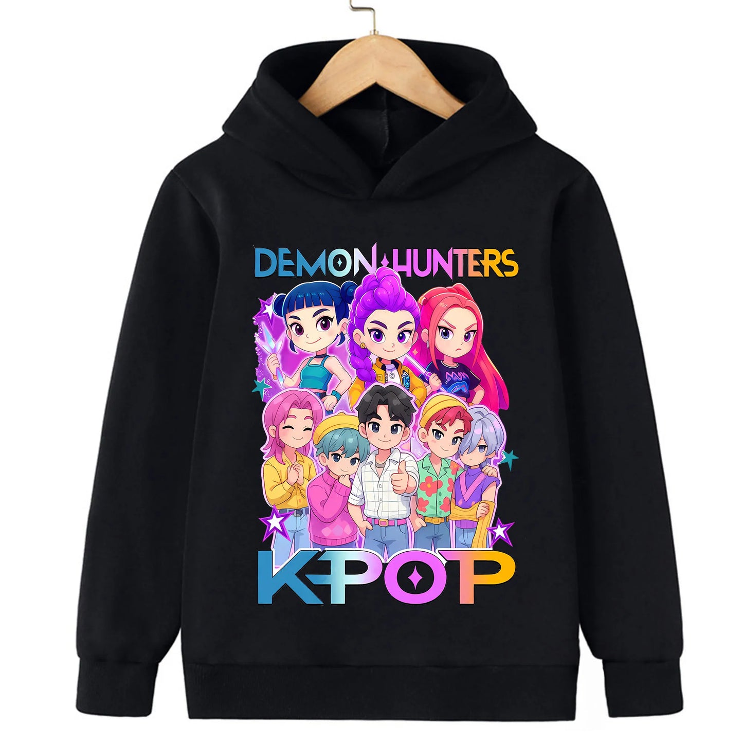 KPop Demon Hunters : Toddler Girl Clothes Demon Hunters Fashion Hoodie Clothes Child Girl Movie New Sweatshirts Casual Tops
