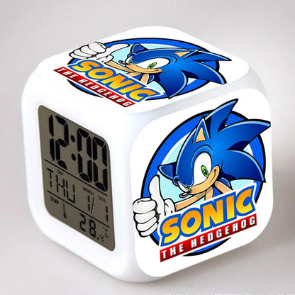 Sonic the Hedgehog: Alarm Clock Creative 8x8x8cm LED Cube with Light Display Time Week Month