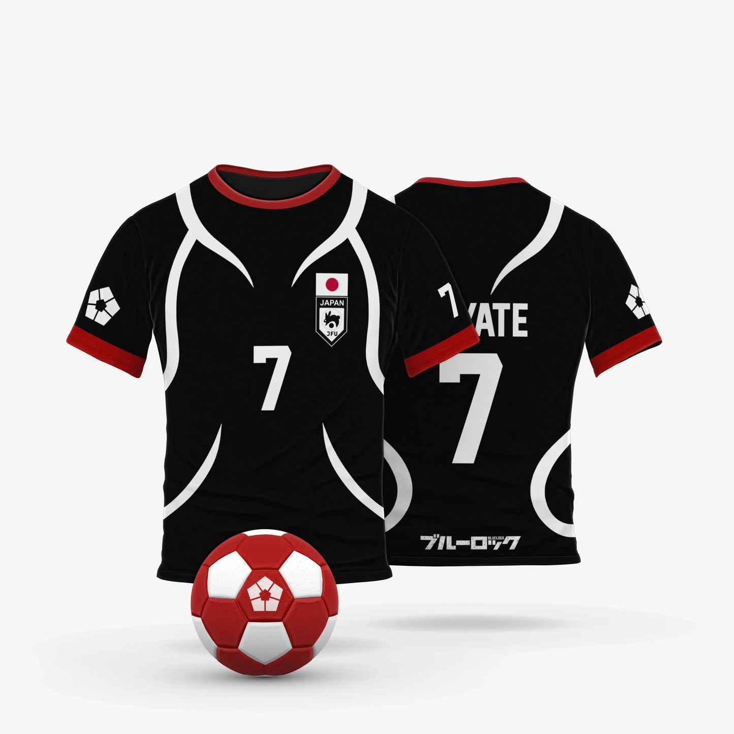 Blue Lock: Japan U20 Black Cartoon Anime Cosplay Men Jersey Summer Short Sleeve Children Tee Tops Quick-dry Fashion Women T-shirt