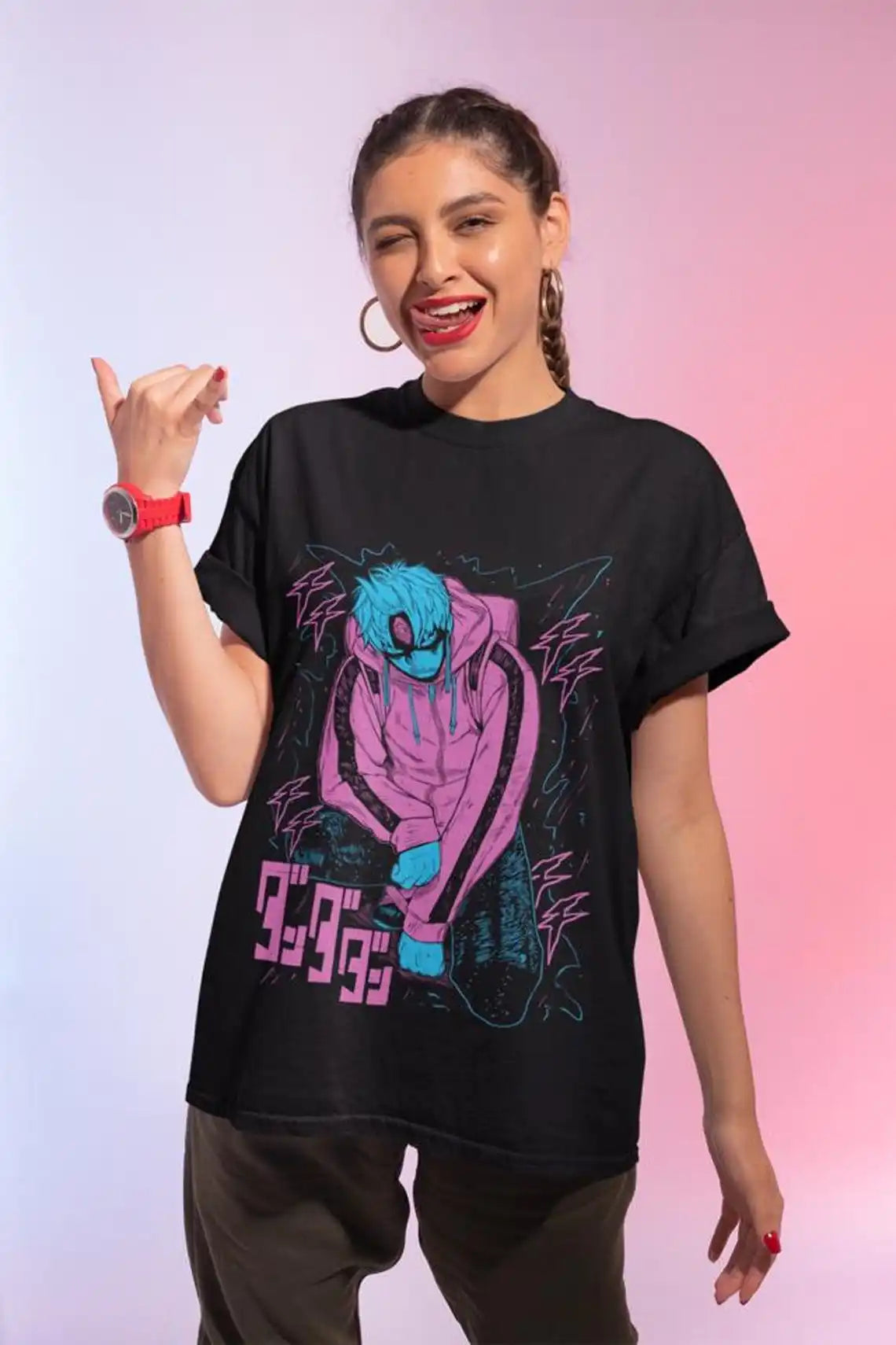 Dandadan: Okarun T-shirt Evil Eye Season 2 Graphic Men Women Anime Manga Oversized Y2k T-shirt High Quality Casual Loose Top Tee