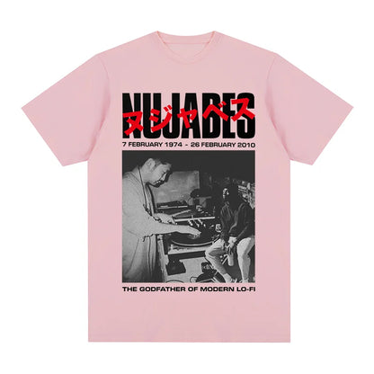 Samurai Champloo: Nujabes Vintage T-shirt the godfather of modern lo-fi music Japanese art Hip Hop Cotton Men T shirt New TEE TSHIRT Womens tops
