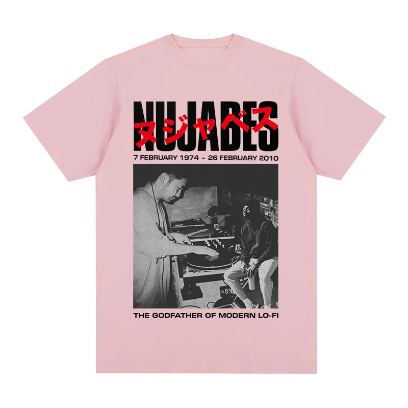 Samurai Champloo: Nujabes Vintage T-shirt the godfather of modern lo-fi music Japanese art Hip Hop Cotton Men T shirt New TEE TSHIRT Womens tops