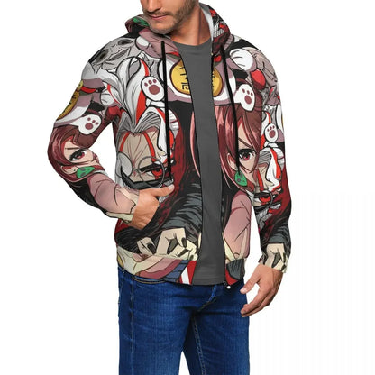 Dandadan: Zipper Hoodies Hip Hop Pullover Autumn Winter Men Women Sweatshirts Long Sleeve Tops