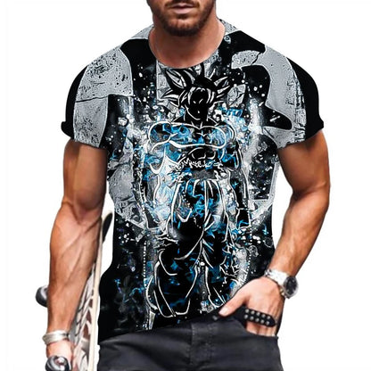 Dragon Ball: Z T-shirt Men 2023 Men's Vegeta Goku Oversized Shirts Hip Hop Clothing Harajuku Style Trend Tops Fashion