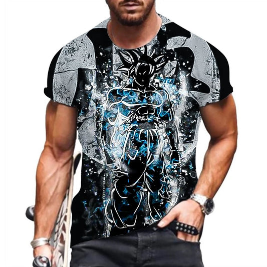 Dragon Ball: Z T-shirt Men 2023 Men's Vegeta Goku Oversized Shirts Hip Hop Clothing Harajuku Style Trend Tops Fashion