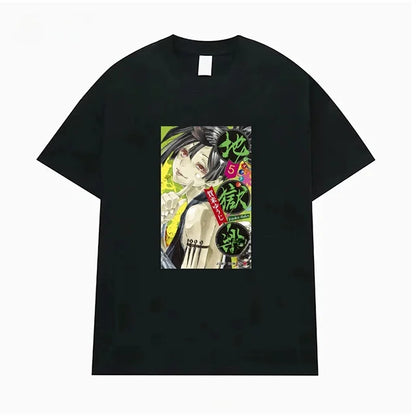Hell's Paradise: Jigokuraku Short Sleeve T-Shirt Anime Cartoon Print Breathable Cotton Youth Fashion Summer Wear