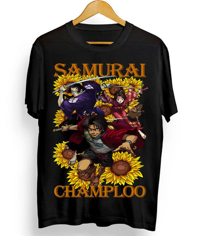 Samurai Champloo: T-Shirt Manga Anime Walk Mugen Jin Fuu Kasumi Shirt All Size