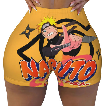 TV Manga Series N-Naruto Biker Running Gym Shorts Women Japane Anime  Athletic Workout Yoga Shorts