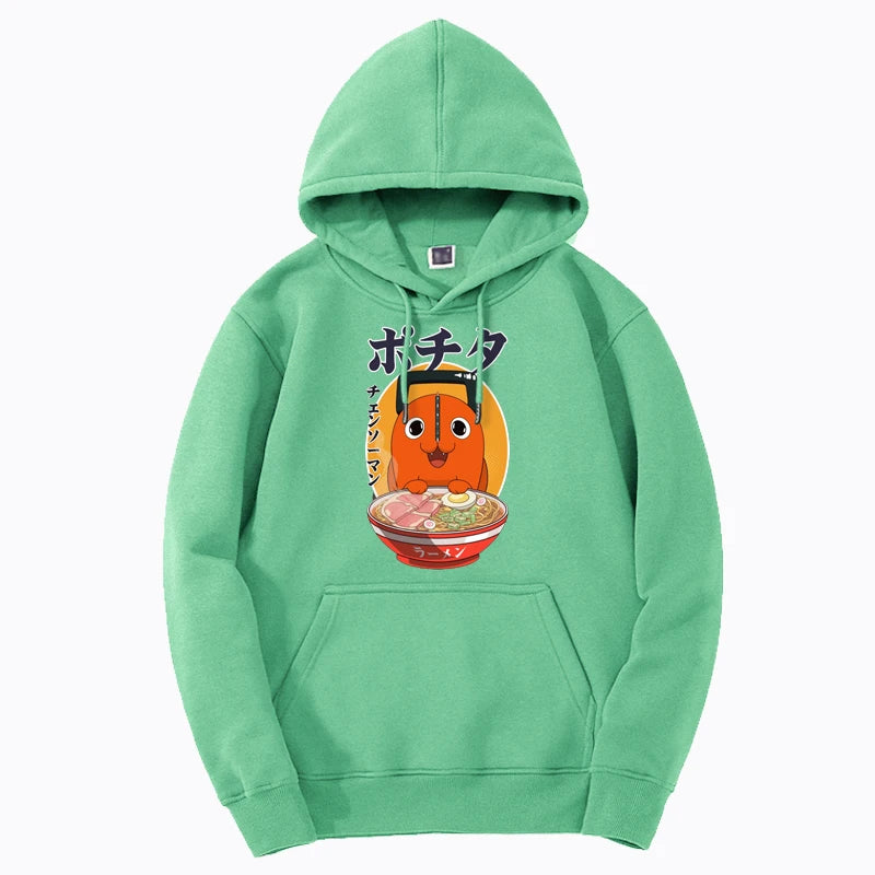 Chainsaw Man: Hoodies Teacup Pochita Graphic Print Fashion Streetwear Tops Harajuku Casual Sportswear Men Women Pullovers