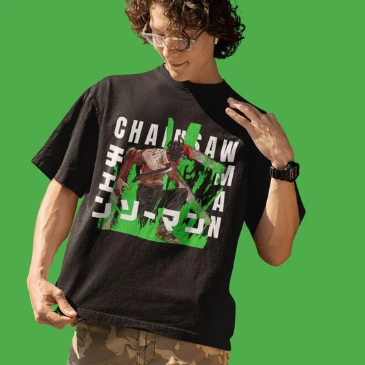 Chainsaw Man: Harajuku Trend Fashion Oversized Anime Peripheral Clothing T-shirt