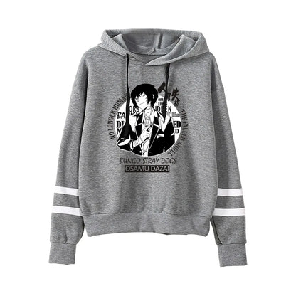 Bungo Stray Dogs: Hoodie Unisex Pocketless Sleeve Sweatshirt Men Women's Hoodie Harajuku Streetwear Japanese Manga