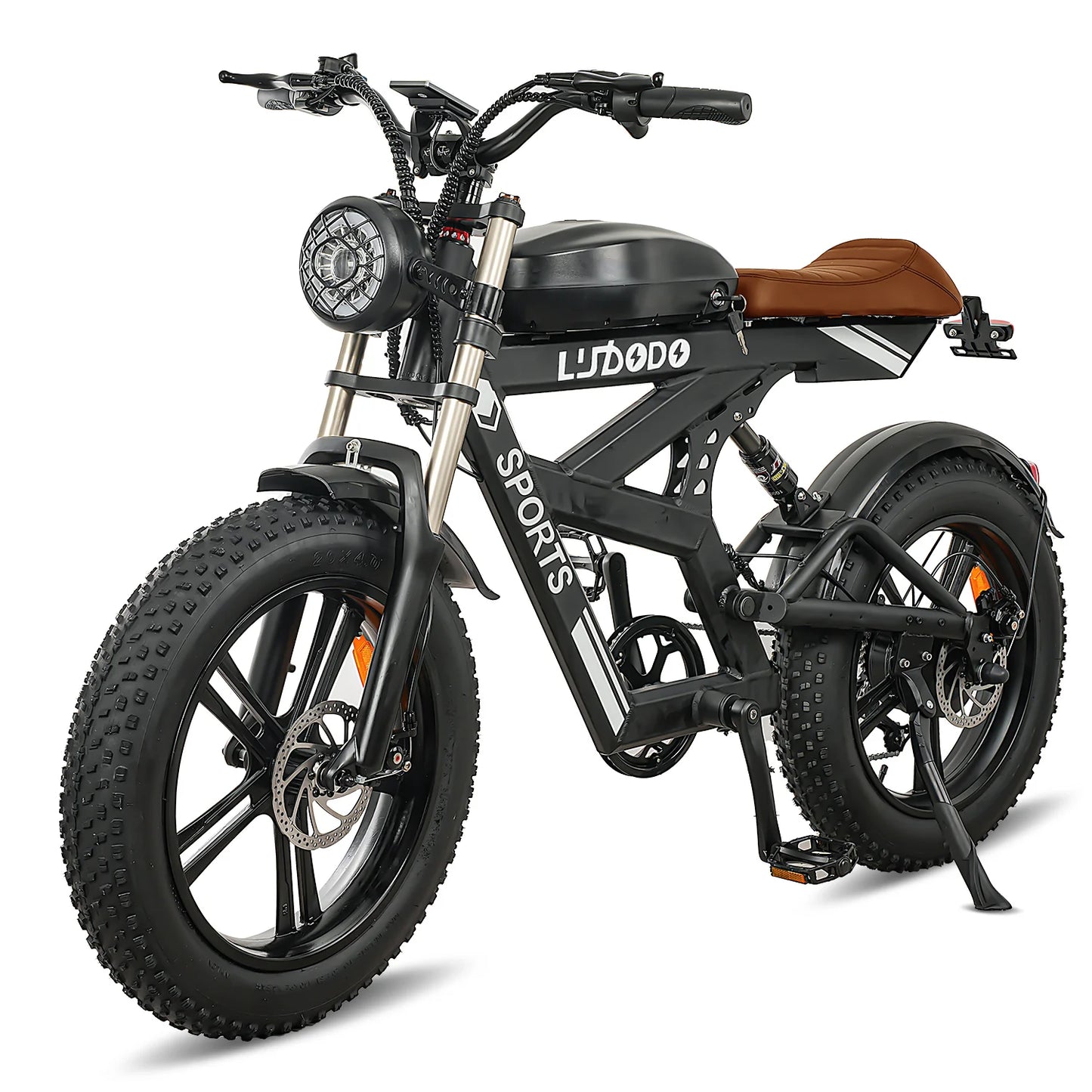Yowamushi Pedal: [750W Snow-Proof E-Bike] 48V17.5AH Fat Tire Electric Bicycle for Adults,Shimano 7-Speed 330LBS Load,75Miles 35MPH,Turn Signals