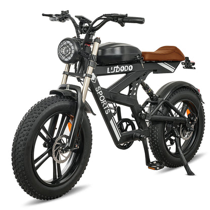 Yowamushi Pedal: [750W Snow-Proof E-Bike] 48V17.5AH Fat Tire Electric Bicycle for Adults,Shimano 7-Speed 330LBS Load,75Miles 35MPH,Turn Signals