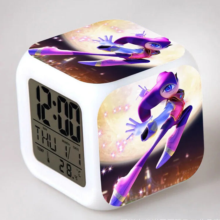 Sonic the Hedgehog: Alarm Clock Creative 8x8x8cm LED Cube with Light Display Time Week Month
