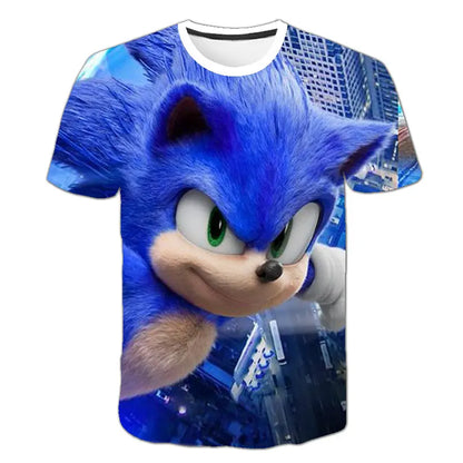Sonic The Hedgehog: Boys Sonic T-Shirt Kids TShirts Baby Boys Casual Short Sleeves Print T-shirt For Boy Summer Children Tee Shirts Tops
