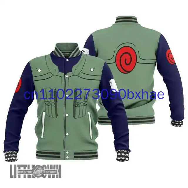 Naruto: 2025 Spring and Autumn New Baseball Jacket 3D Printed Anime Street Fashion Jacket
