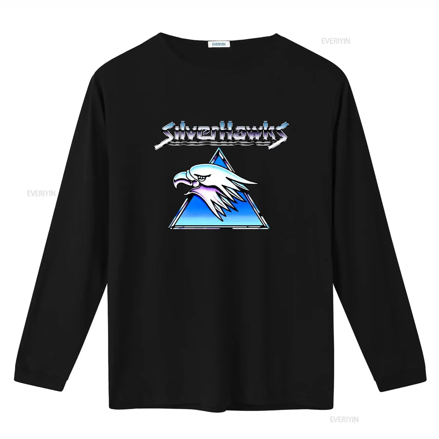 Silverhawks: Logo T Shirt Retro Design High Quality Print Comfortable Fabric vintage Washed Top For Everyday Wear streetwear