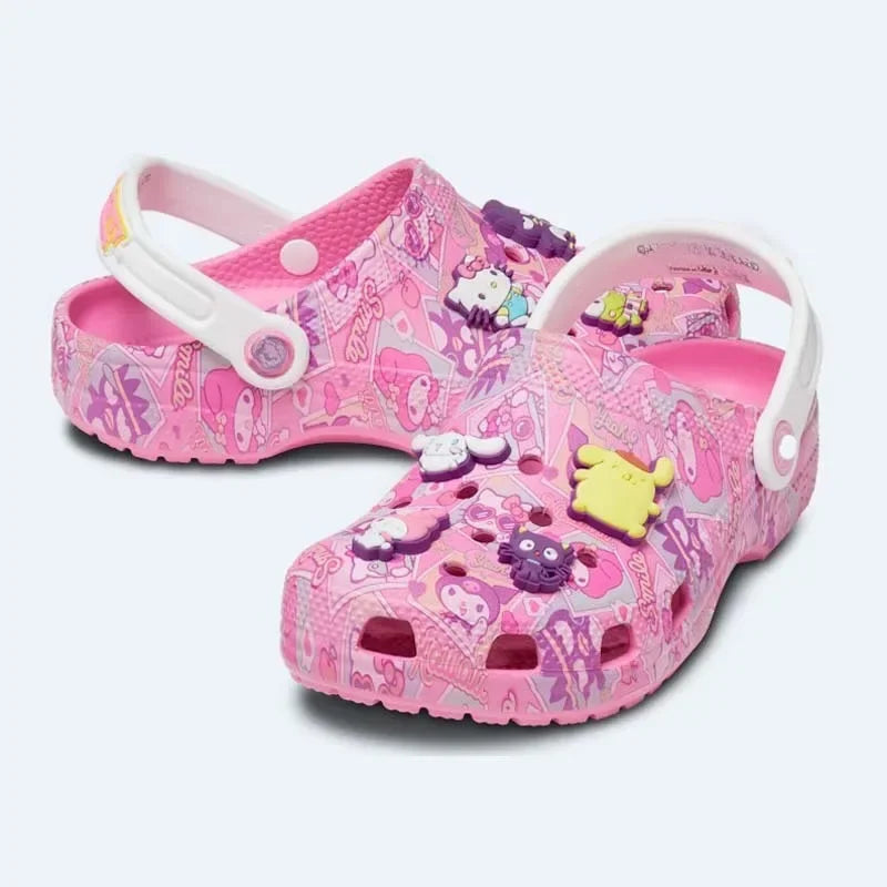 MineCraft: Bandai Cartoon anime Kawaii children's hole shoes cute cos minecraft branded boy girl beach sandals student home slipper gift