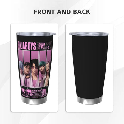 KPop Demon Hunters - Derpy  Insulated Tumbler with Lid Vacuum Thermal Mug Outdoor Travel Car Bottle Cup, 20oz