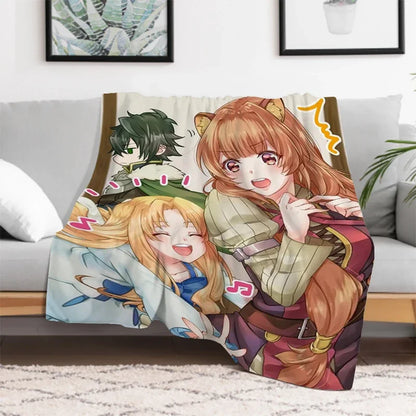 The Rising of the Shield: Hero Warm Bed Fleece Custom Nap Home Fluffy Soft Blankets King Size Microfiber Bedding