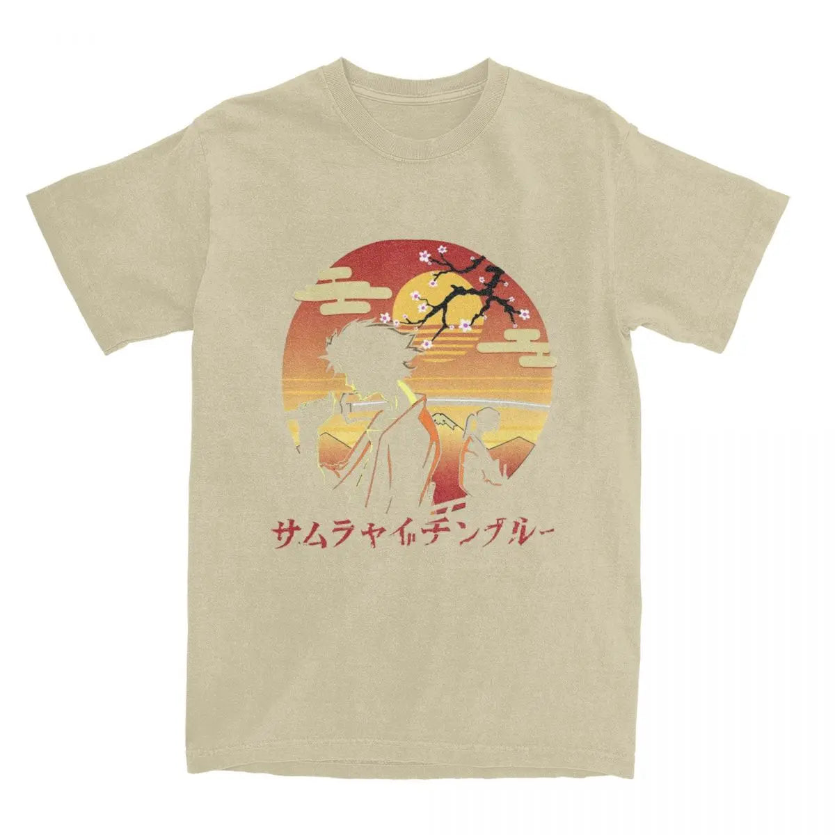 Samurai Champloo: Mugen And Jin T Shirts 100% Cotton Clothing Novelty Short Sleeve Round Neck Tees Plus Size T-Shirt