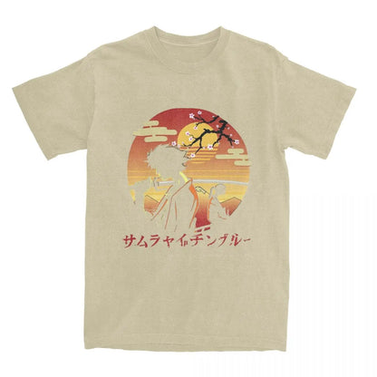 Samurai Champloo: Mugen And Jin T Shirts 100% Cotton Clothing Novelty Short Sleeve Round Neck Tees Plus Size T-Shirt