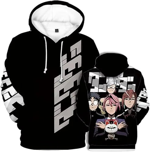 Dandadan: Okarun hooded drawstring pocket sweatshirt men/women harajuku Pullovers Vintage 90s Fashion