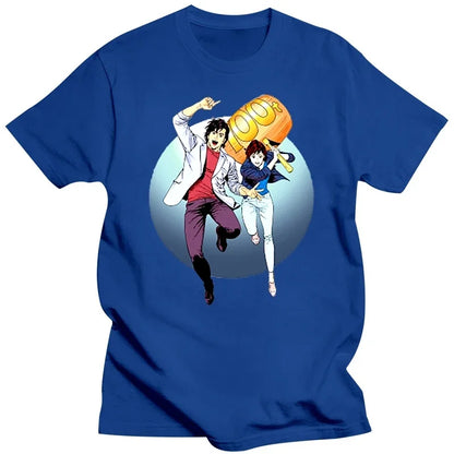 City Hunter: Funny Novelty Casual T-shirt Pop Style Skate Unisex Men men Top Tee Ryo Saeba Is A Lascivious  T Shirt