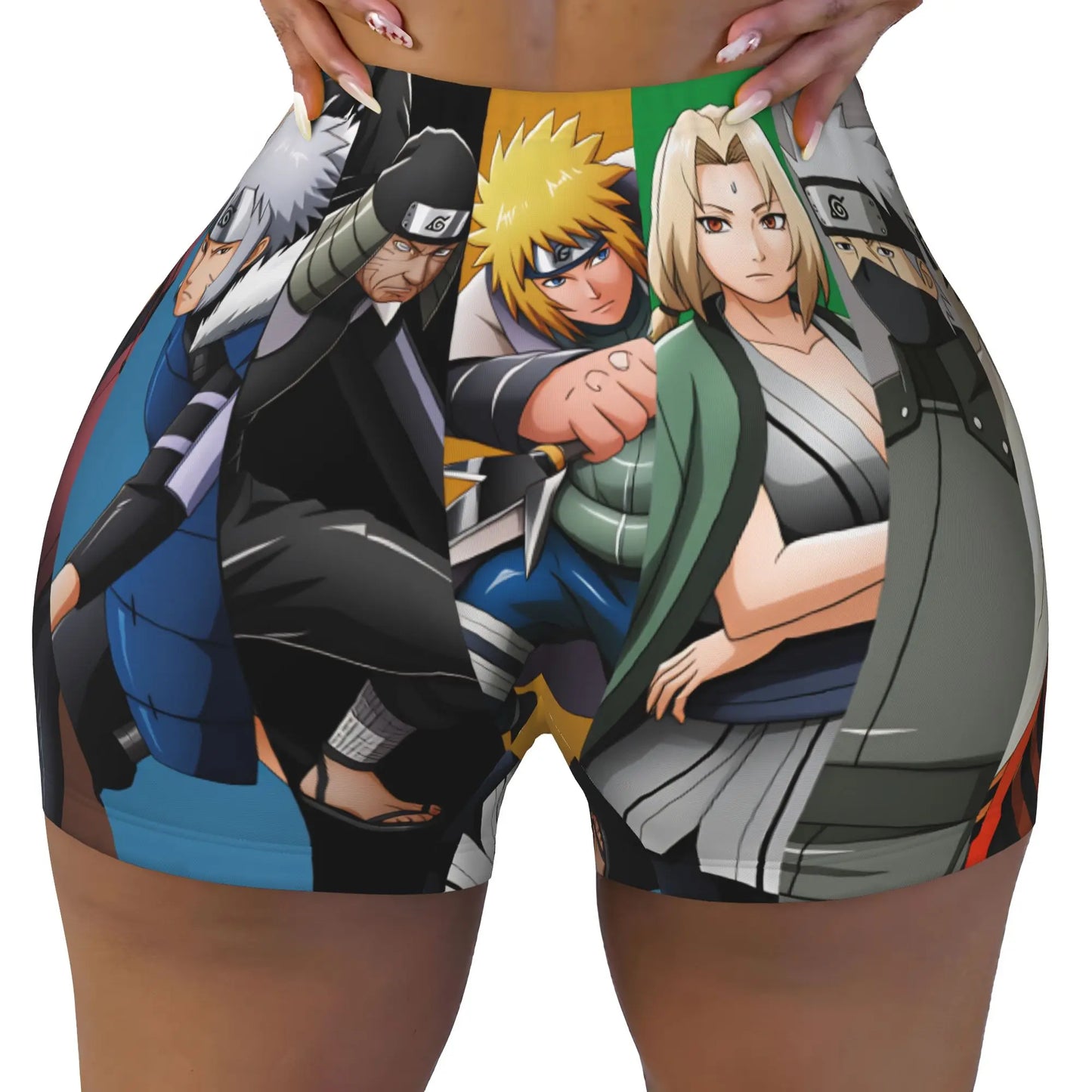 Naruto: Sakura Haruno  Hinata Hyuga Workout Biker Running Shorts Women Kushina Uzumaki Gym Yoga Shorts