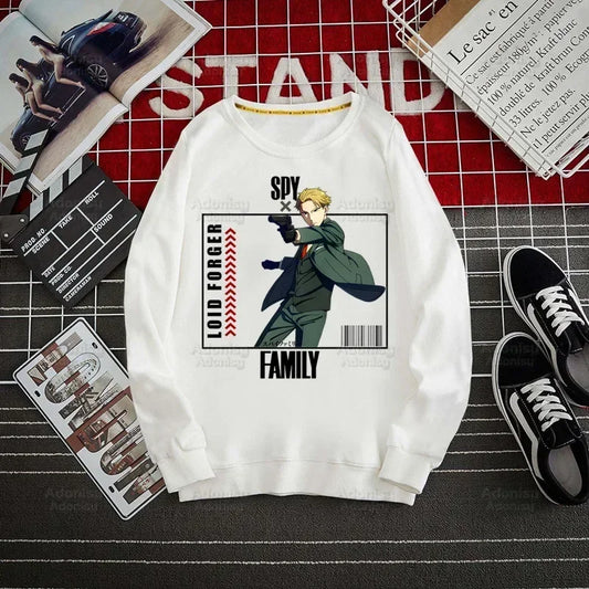 Spy Family Hoodie: Spy X Family Yor Forger Sweatshirts Loid Forger Bond Pullover Harajuku Anya Smug Casual Clothes
